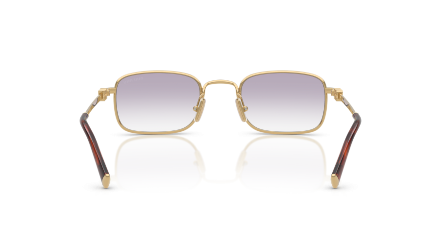 Sunglasses Miu Miu Logo MU A53S 5AK04O 49-22 Gold | Visiofactory display picture 1
