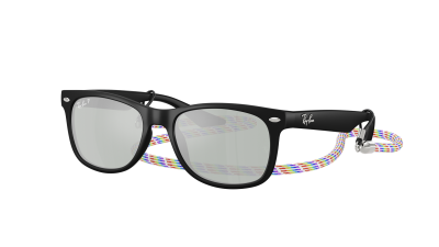 Occhiali da sole Ray-Ban Junior new wayfarer RJ9052S 7028/Y4 47-15 Rubber Black in stock