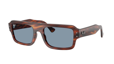 Sonnenbrille Ray-Ban Lukas Bio-based RB4454 1398/56 53-20 Striped Havana auf Lager