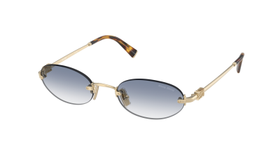 Solbriller Miu Miu Logo MU A54S ZVN80O 51-20 Pale Gold