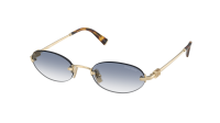 Miu Miu Logo MU A54S ZVN80O 51-20 Pale Gold