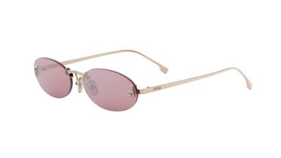 FENDI First crystal FE4075US 28Z 54-15 Złoto