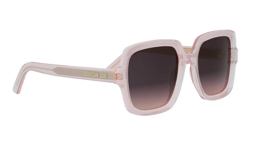 Dior Pink Transparent Frame Sunglasses with Black Lenses DiorPacific B2F Transparent Pink Butterfly Sunglasses | DIOR main image 4