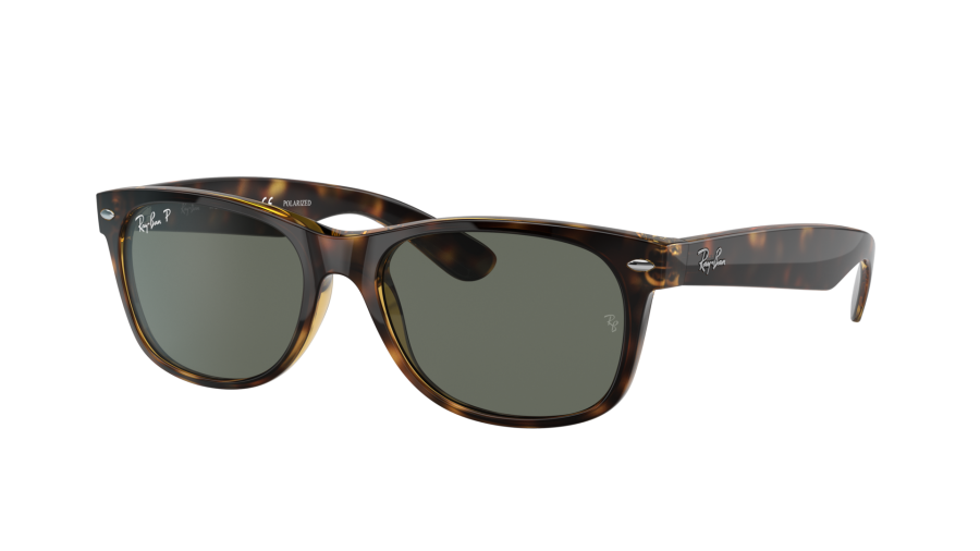 Ray-Ban New Wayfarer Écaille RB2132 902/58 52-18 Medium Polarisés