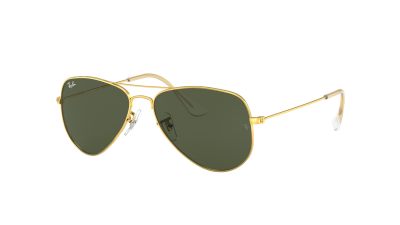Sonnenbrille Ray-Ban Aviator Gold RB3044 L0207 52-14 G-15 Schmal auf Lager