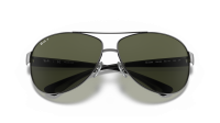 Ray-Ban Silber RB3386 004/9A 67-13 Breit Polarisierte Gläser