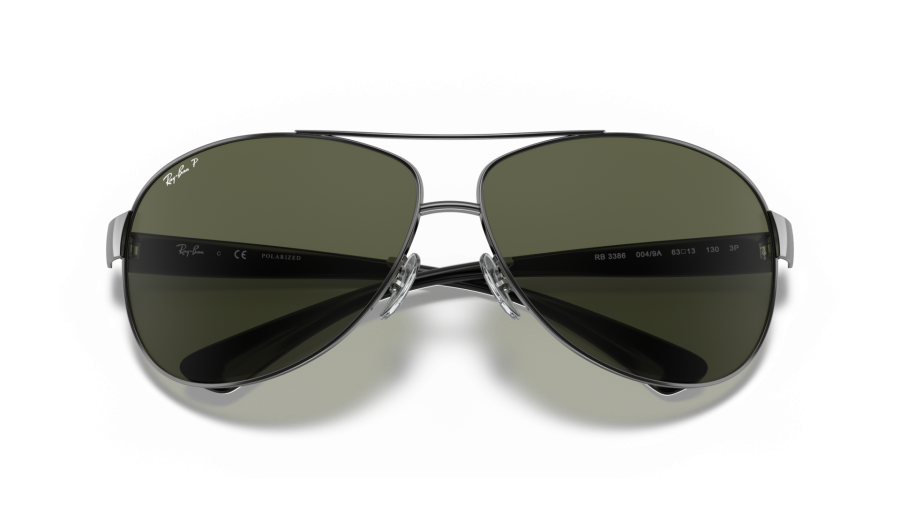 Ray-Ban RB3386 004/9A サングラス Sunglasses Ray-Ban RB3386 004/9A 67-13 Silver Large Polarized in