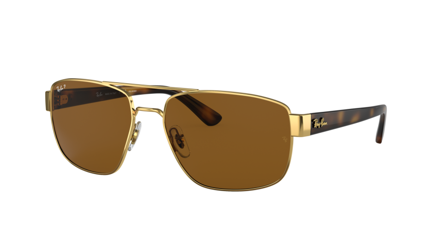 Zonnebrillen Ray-Ban RB3663 001/57 60-17 Goud op voorraad