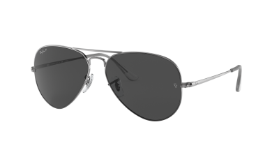 Occhiali da sole Ray-Ban Aviator Metal II RB3689 004/48 62-14 Grigio in stock