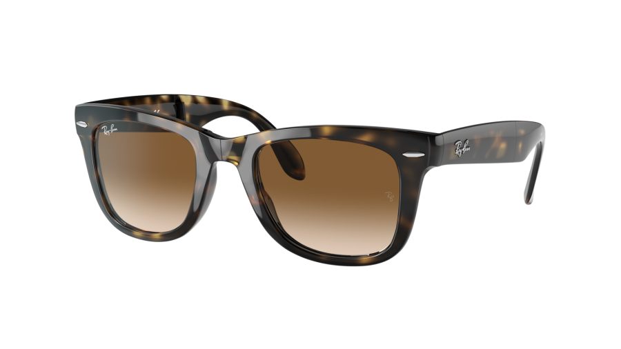 Ray-Ban RB 4105 Folding Wayfarer 710/51 Écaille Verres dégradés Medium
