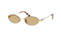 Miu Miu Logo MU A54S ZVN10R 51-20 Pale Gold