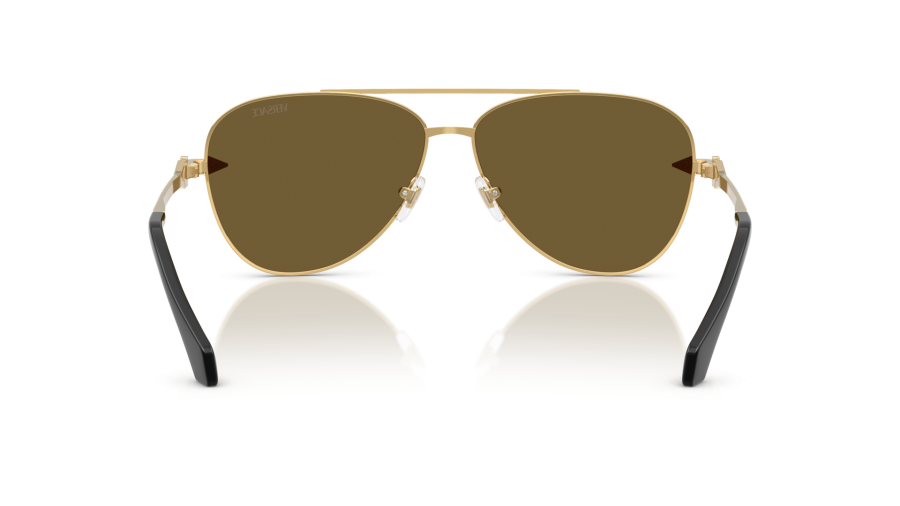 NEW Versace VE2283 Aviator Sunglasses in Mirror Gold Versace VE2283 10027I Gold Sunglasses for Man - LookerOnline main image 4