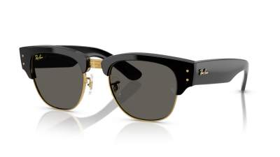 Lunettes de soleil Ray-Ban Mega clubmaster Asap Rocky Blacked Out RB0316S 6826/J5 50-21 Black on gold