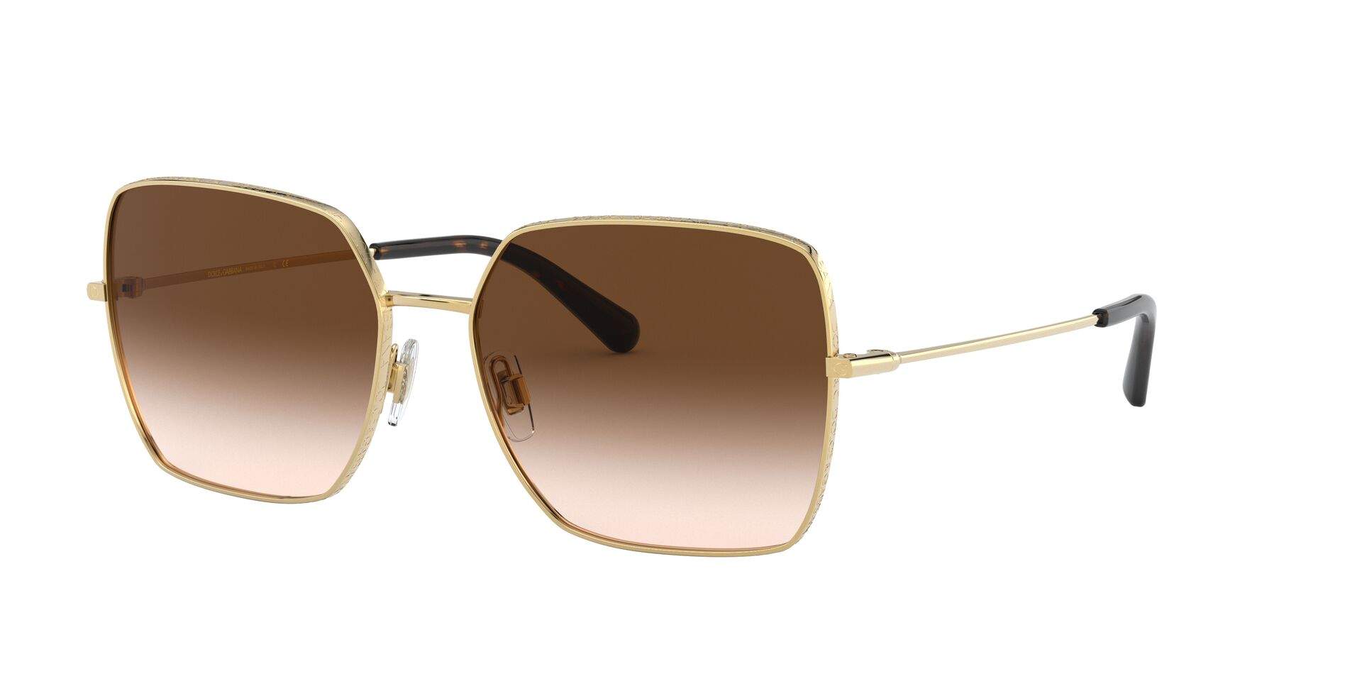 Sunglasses Dolce & Gabbana DG2242 02/13 57-16 Gold Medium Gradient in ...
