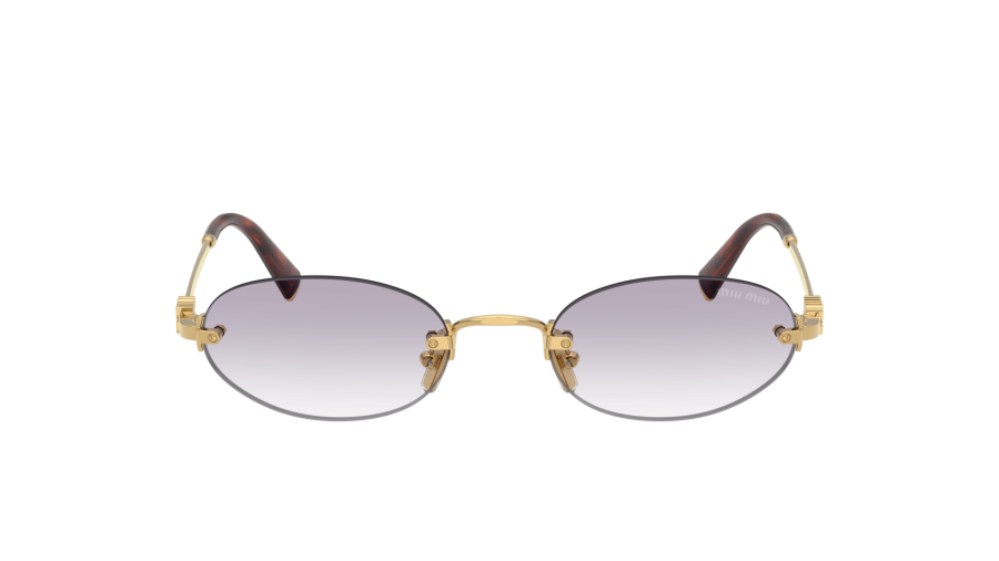 Sunglasses Miu Miu Logo MU A54S 5AK04O 51-20 Gold | Visiofactory