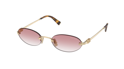 Solbriller Miu Miu Logo MU A54S ZVN70O 51-20 Pale Gold