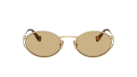 Miu Miu Logo MU 52YS ZVN10R 54-21 Pale Gold