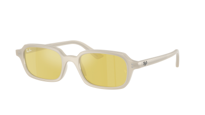 Lunettes de soleil Ray-Ban Zuri Bio-Based RB4455 6808/6D 52-19 Cloudy warm white