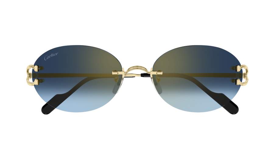 Sunglasses Cartier Décor C de Cartier CT0551S 002 55-18 Gold