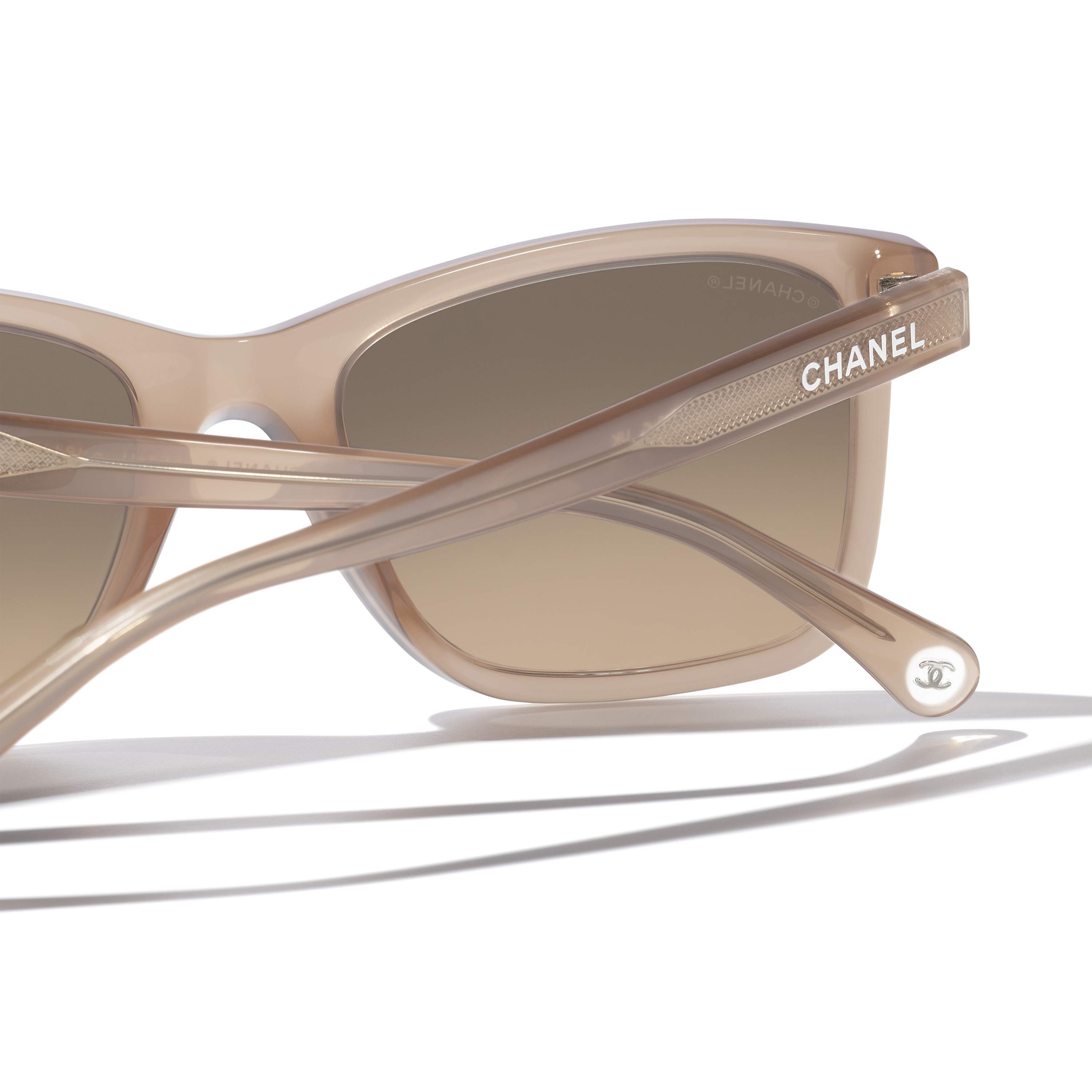 Chanel Rose tint lenses CHANEL Rose Gold 18k Metal Cat Eye 4222 Sunglasses – Clutch  main image 4