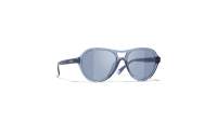 CHANEL CH5552U 1809/56 55-17 Transparent Blue