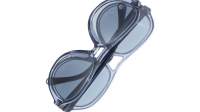 CHANEL CH5552U 1809/56 55-17 Transparent Blue