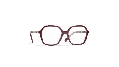 CHANEL CH3489Q 1792 55-18 Bordowy