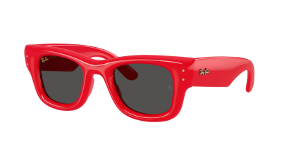 Lunettes de soleil Ray-Ban Wayfarer puffer RB4940 6831/87 47-23 Rouge