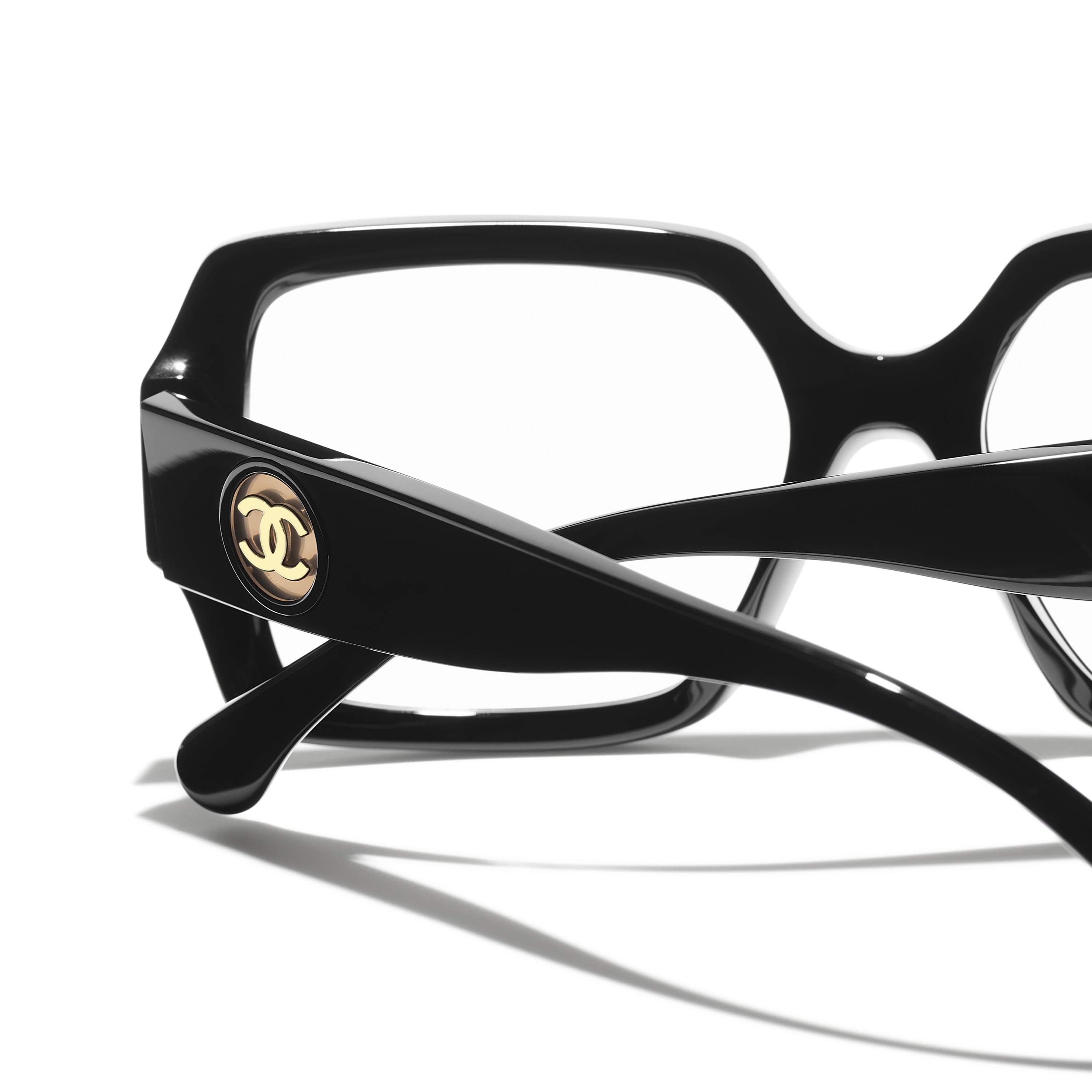 Rare Vintage Chanel 2109-Q c.101 54-18 140 Matte Black Eyeglasses Frames Chanel Eyeglasses 3188 c.1204 Brown Tweed Rectangular Frame  main image 3