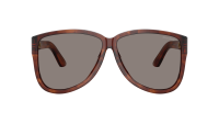 Miu Miu Ombre MU A08S 26E80Q 61-12 Stripped Tobacco