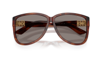 Miu Miu Ombre MU A08S 26E80Q 61-12 Stripped Tobacco