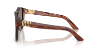Miu Miu Ombre MU A08S 26E80Q 61-12 Stripped Tobacco
