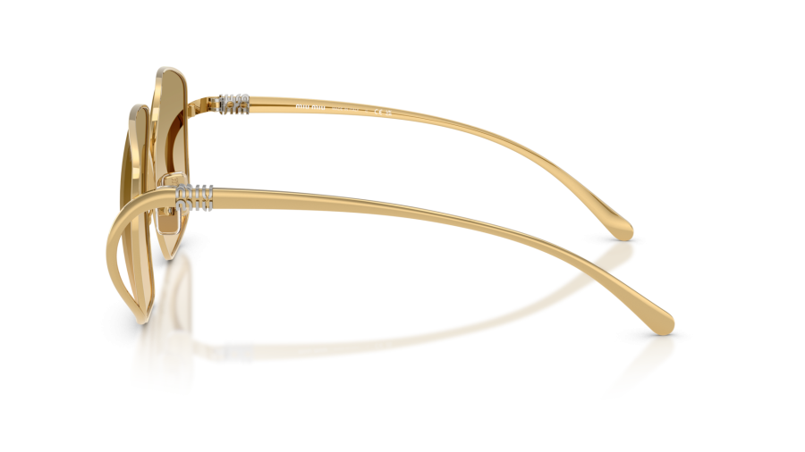Sunglasses Miu Miu MU A57S 5AK20S 57-20 Gold | Visiofactory display picture 1