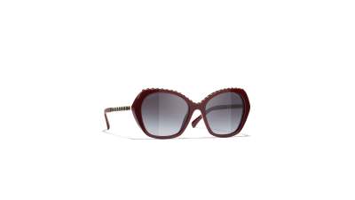 CHANEL CH5547Q 1792/S6 55-18 Bordowy