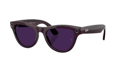 Lunettes de soleil Ray-Ban Meta skyler Gen 2 RW4014 6701CH 52-20 Shiny mystic violet