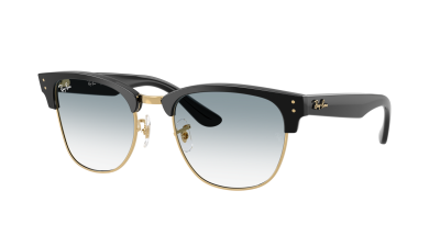 Lunettes de soleil Ray-Ban Clubmaster Reverse RBR0504S 6677/79 54-21 Black on gold