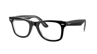 Brille Ray-Ban Wayfarer Ease RX4340V RB4340V 2034 50-22 Black on transparent auf Lager