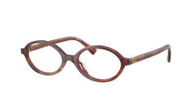 Occhiali da vista Miu Miu MU 01XV 26E1O1 50-18 Stripped Tobacco in stock