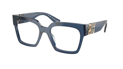 Eyeglasses Miu Miu MU 04UV 08Q1O1 52-19 Blue transparent in stock