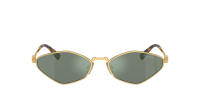 Miu Miu Logo MU 56ZS 5AK04M 56-17 Ouro