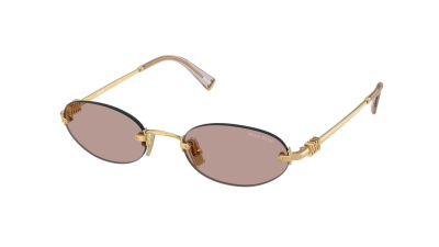 Occhiali da sole Miu Miu MU A54S 5AK20I 51-20 Oro in stock