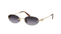 Miu Miu Logo MU A54S ZVN5D1 51-20 Pale Gold