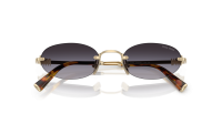 Miu Miu Logo MU A54S ZVN5D1 51-20 Pale Gold