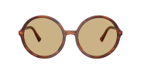 Miu Miu Regard MU B02S 26E10R 59-20 Stripped Tobacco