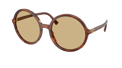 Sonnenbrille Miu Miu Regard MU B02S 26E10R 59-20 Stripped Tobacco