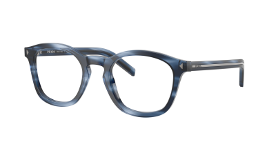 Brille Prada PR C04V 26F-1O1 51-22 Striped Blue
