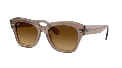Occhiali da sole Ray-Ban State street RB2186 6827/85 49-20 Transparent light brown in stock