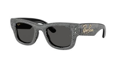 Occhiali da sole Ray-Ban Wayfarer puffer Edition Pave Swarovski RB4940BP 6865/87 47-23 Black with strass