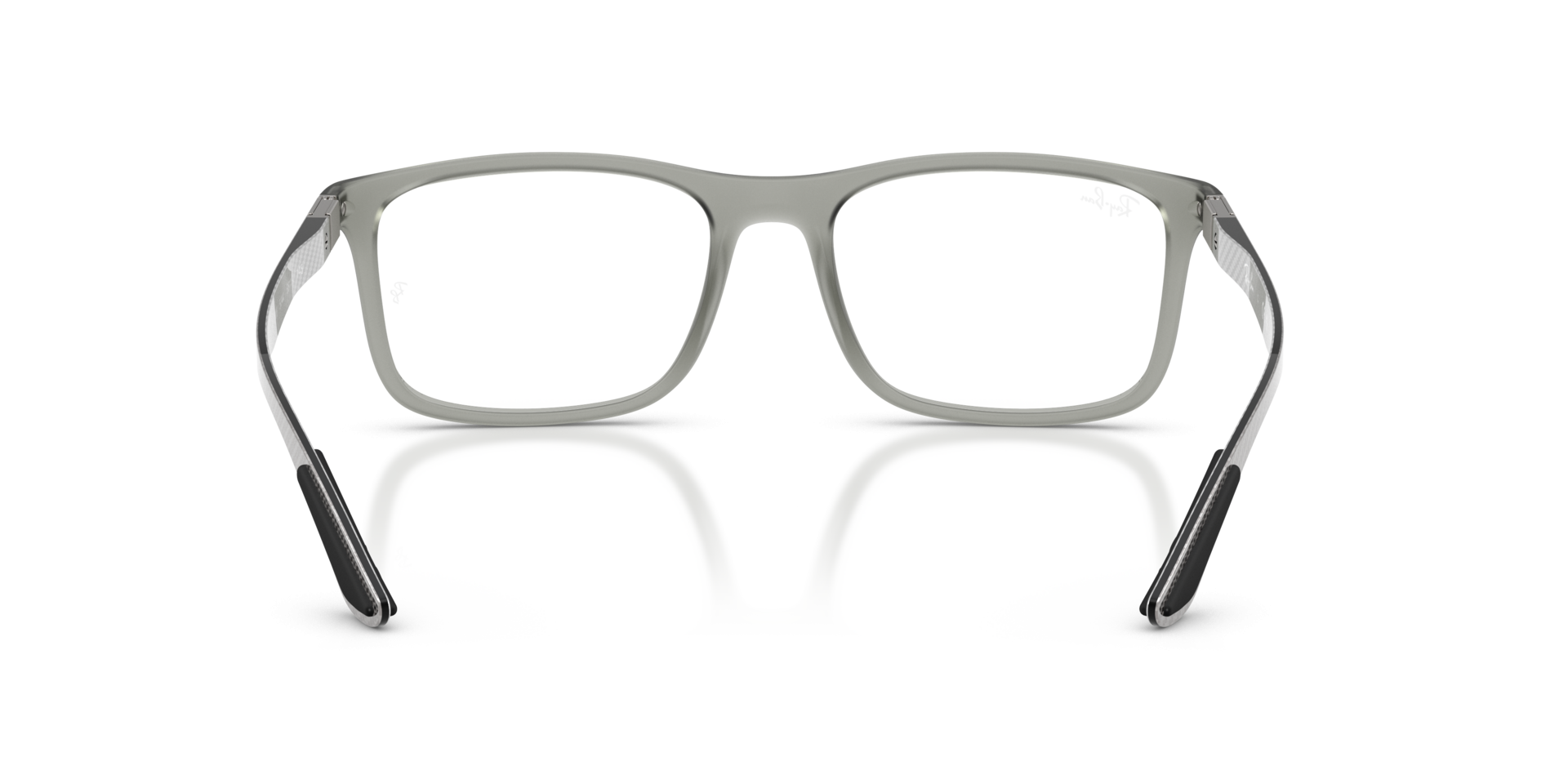 Eyeglasses Ray-Ban RX8908 RB8908 5244 57-18 Matte Transparent Grey in ...