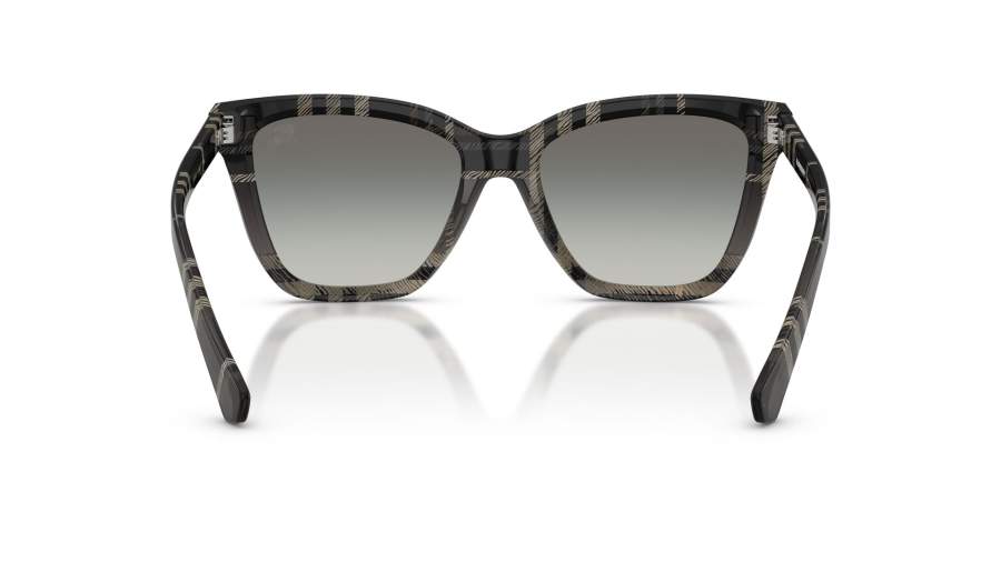BURBERRY ~ Full Rim Butterfly Sunglasses Acetate Grey Gradient Lenses Sunglasses Burberry BE4470 4200/11 54-18 Check gradient grey  main image 3